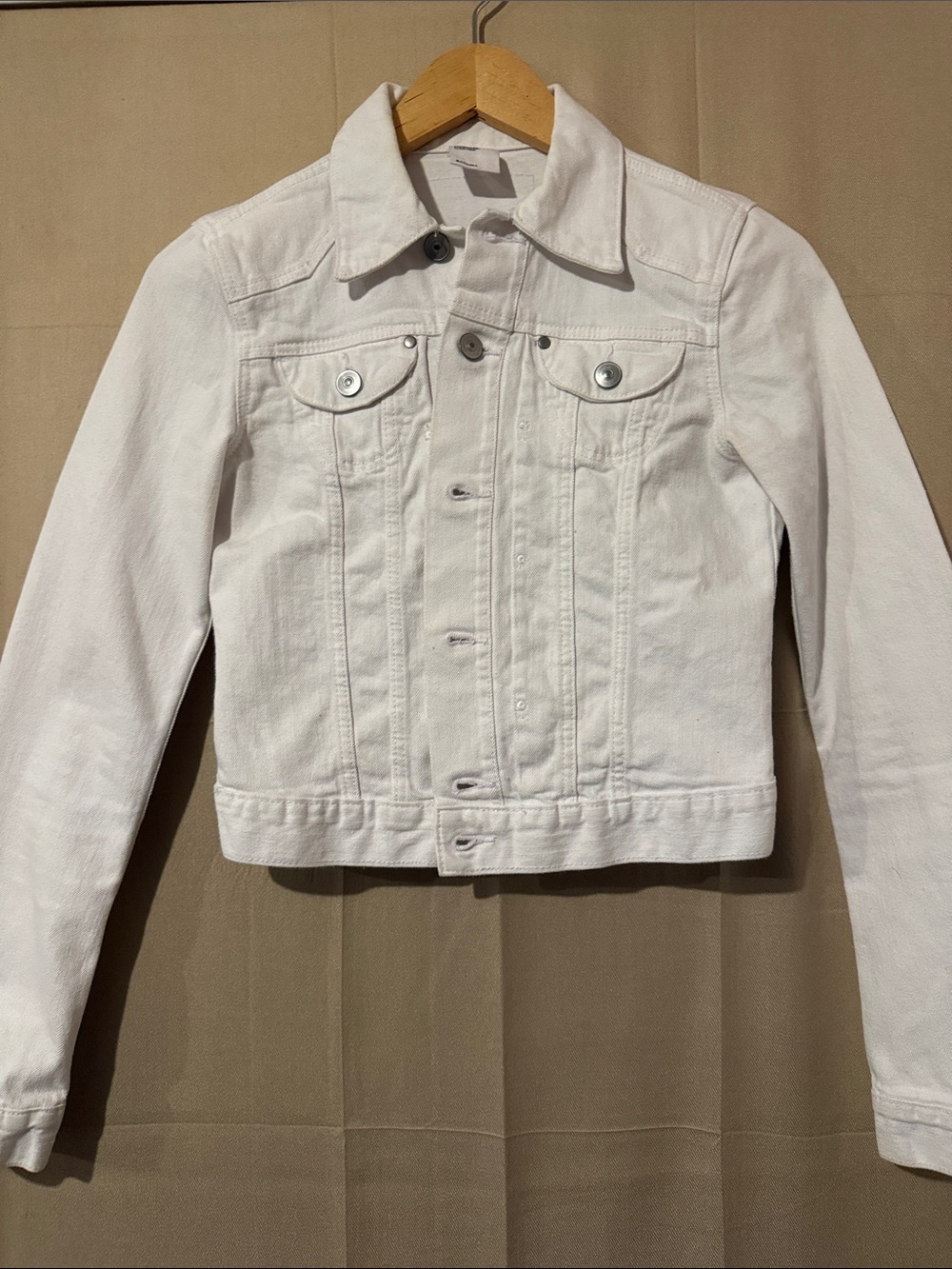 H&M White Denim Jacket